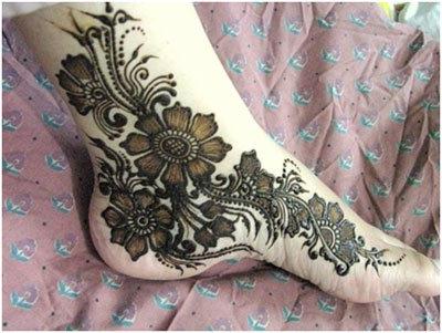 feet mehndi design