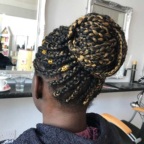 35 Beautiful Braided Updos For Black Women