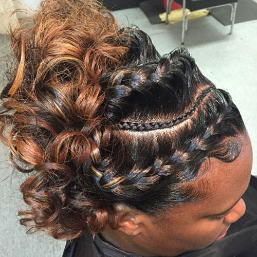 Goddess clearance braids updo