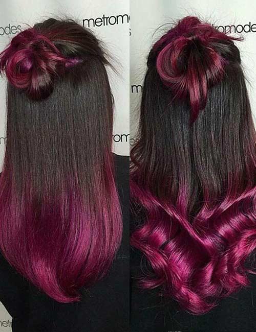 22 Breathtaking Purple Ombre Hair Color Ideas