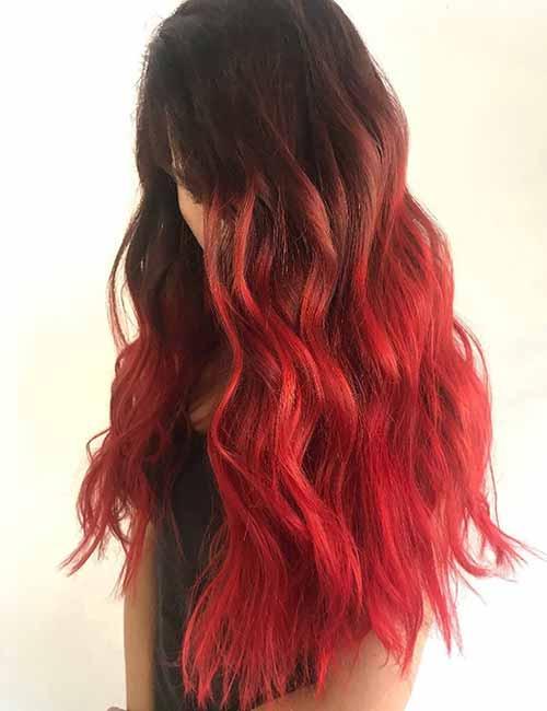20 Radical Styling Ideas For Your Red Ombre Hair 20 Radical Styling Ideas For Your Red Ombre Hair