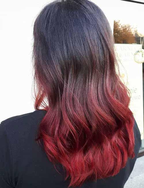 Red deals hair tips