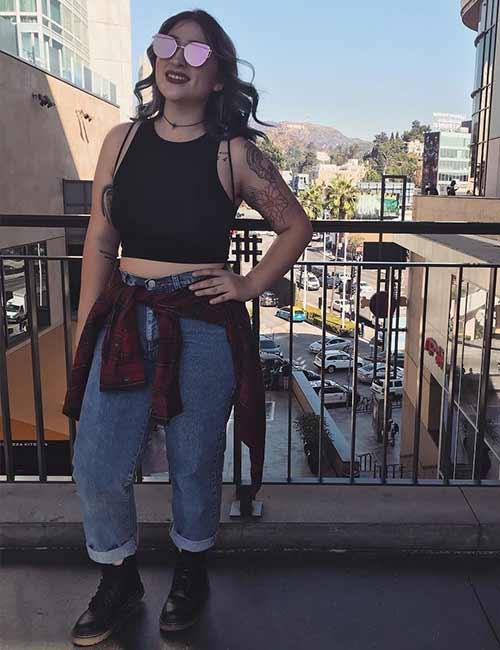 Cute outfits with clearance high waisted jeans