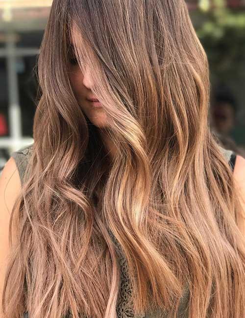 balayage hair brown to light brown