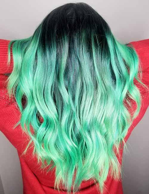 mint green hair color