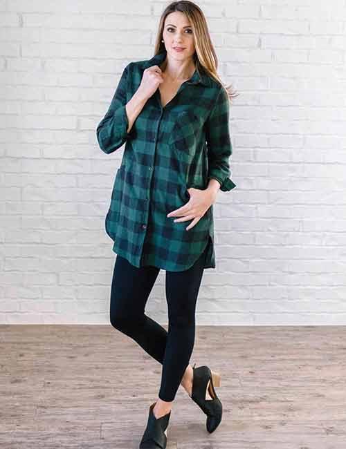 15 Ways to Style a Plaid Flannel Shirt Dress - Be So You