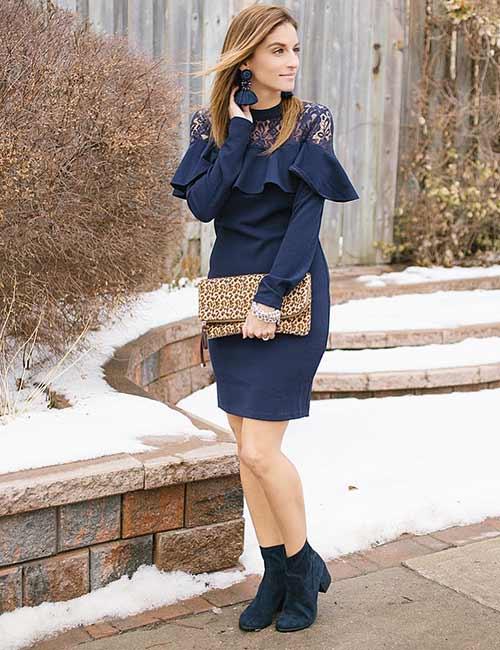 shoes with a navy blue dress