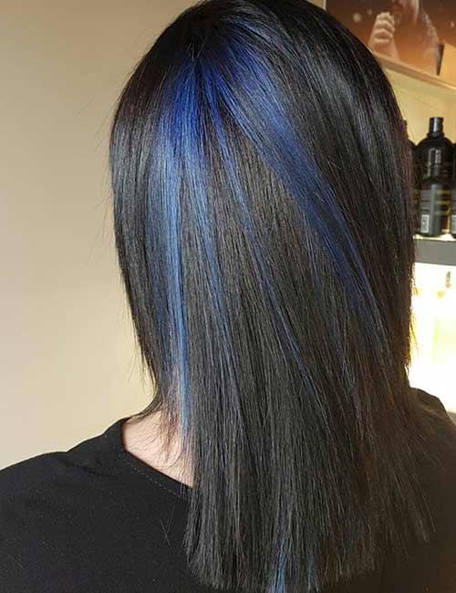 Dark blue on sale highlights