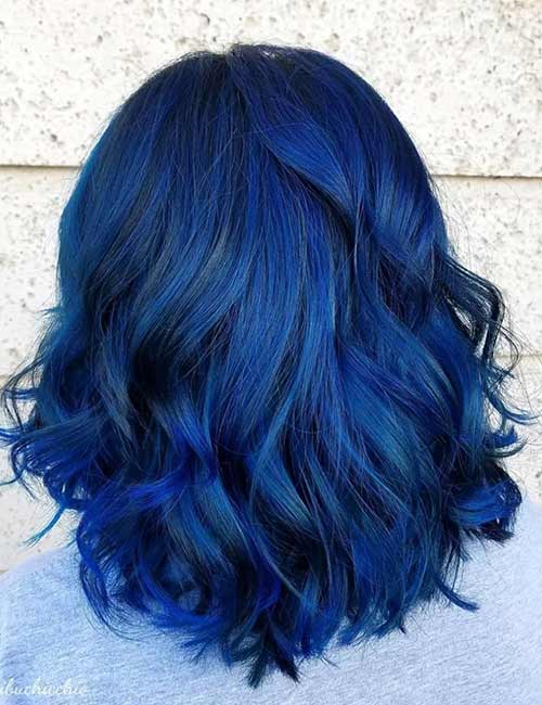 20 Amazing Blue Black Hair Color Looks