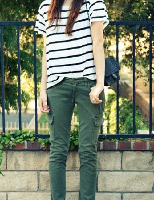 Dark Green Cargo Pants Outfits For Women (21 ideas & outfits