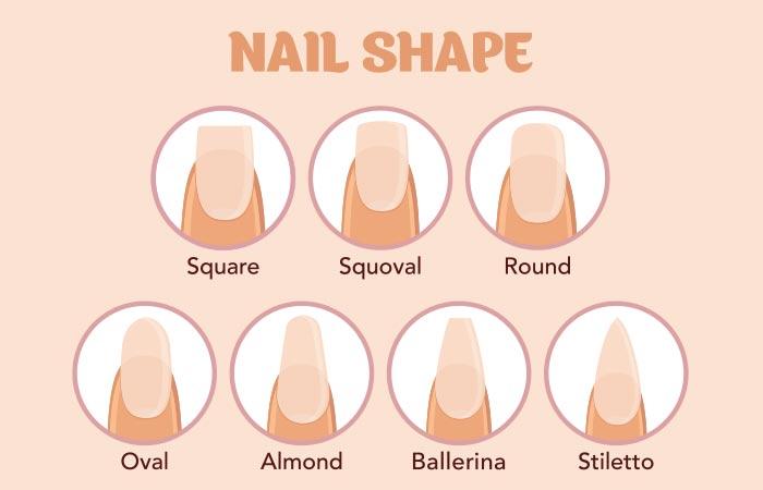 7 Diffe Nail Shapes How To Shape Your Nails Perfectly Diffe Nail Shapes Pinit