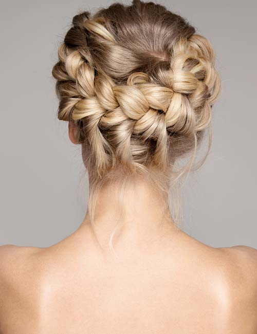 Half-French Braided Updo - Babes In Hairland