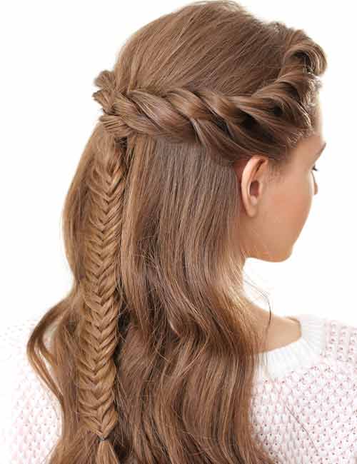 25 All-Time Fishbone Braids For All Occasions | Two braid hairstyles, Cool braid  hairstyles, Cornrow hairstyles
