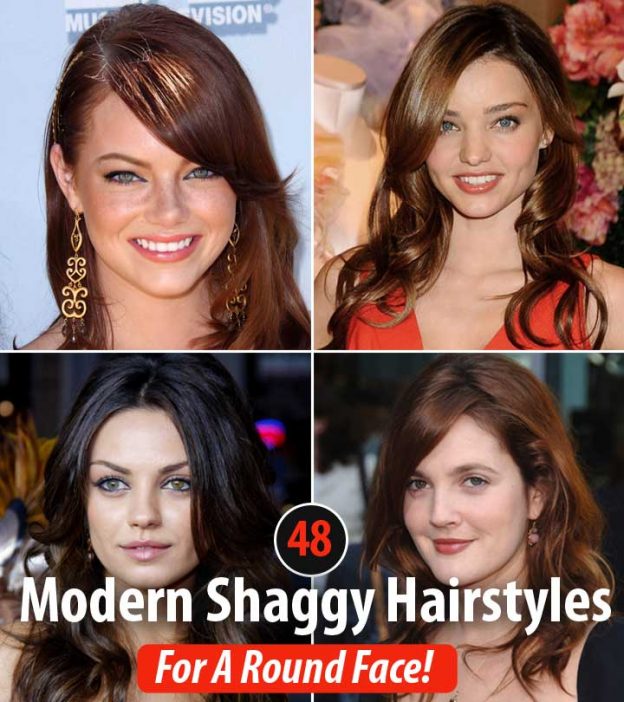 55 Trendy And Modern Shag Haircuts For A Round Face