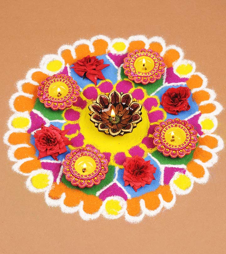 10 Best Small Rangoli Designs To Adorn Your Home Every Day