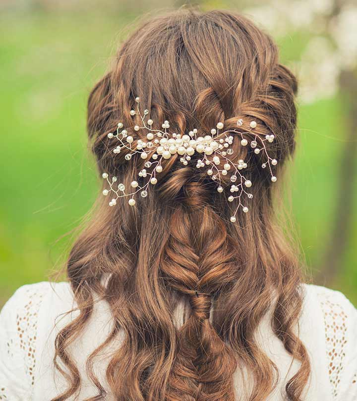 Indian Bridal Hairstyles For Reception Wedding Function Party