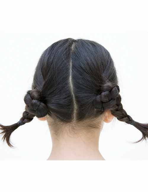 35 Cute and Cool Hairstyles for Teenage Girl : Pull Through Braid Short Hair