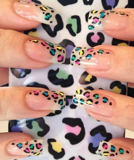 50 Animal Themed Nail Art Designs To Inspire You neon leopard print nails Pinit - 50 Animal Themed Nail Art Designs To Inspire You