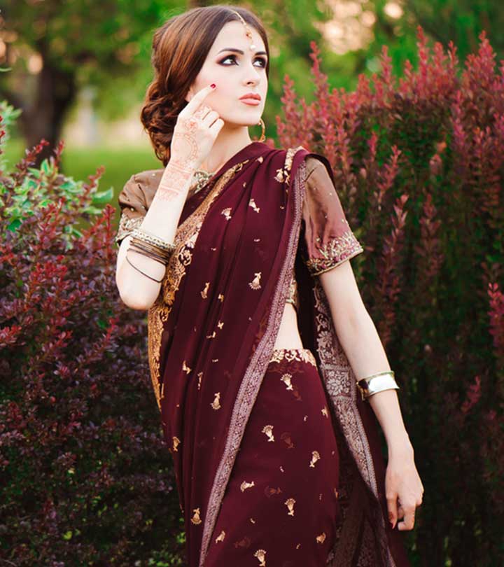 13 Classy Hairstyles for Sarees - FashionPro