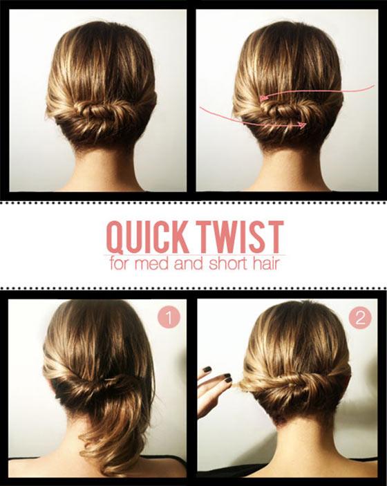 40 Quick And Easy Updos For Medium Hair 40 Quick And Easy Updos For Medium Hair