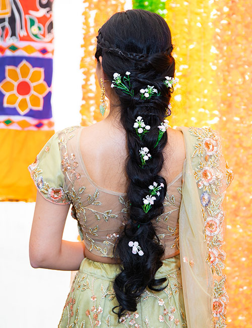 Yahvi_studio | Gorgeous bridal look in pink colour Kanchi pattu saree white  lovely handwork blouse design…! Looking beautiful bride @anusha_cpinky .  ... | Instagram