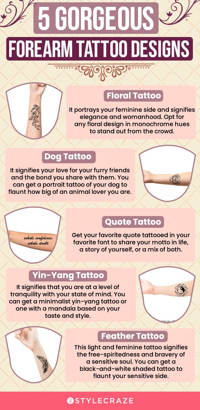 30+ Unique Forearm Tattoo Ideas for Women – MyBodiArt