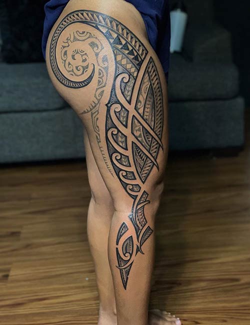 Traditional style tribute from travels from California and Hawaii tattoo,  Gary Dunn Art Junkies Tattoo by Gary Dunn : Tattoos