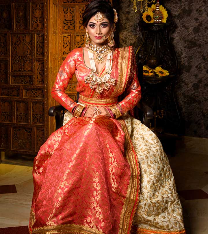Indian Wedding Dresses 27 Unusual Looks  Faqs  Indian bride outfits Indian  bridal dress Indian bridal outfits