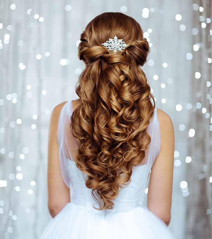 Bridal Reception Hair Syle  रसपशन क लए हयर सटइल  Reception Ke  Liye Hair Style  hair styles for reception of bride  HerZindagi