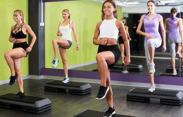 Beginner Aerobic Step Workout: FUN & MOOD BOOSTING