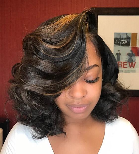 60 Bob Haircuts For Black Women Super Swooped Bob