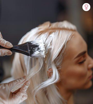 woman doing a High Lift Hair Color woman doing a High Lift Hair Color