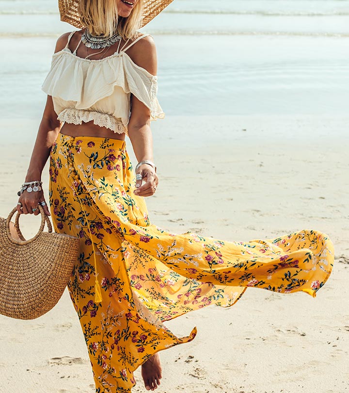Buy Cation Yellow Floral Pattern Maxi Skirt for Women Online  Tata CLiQ