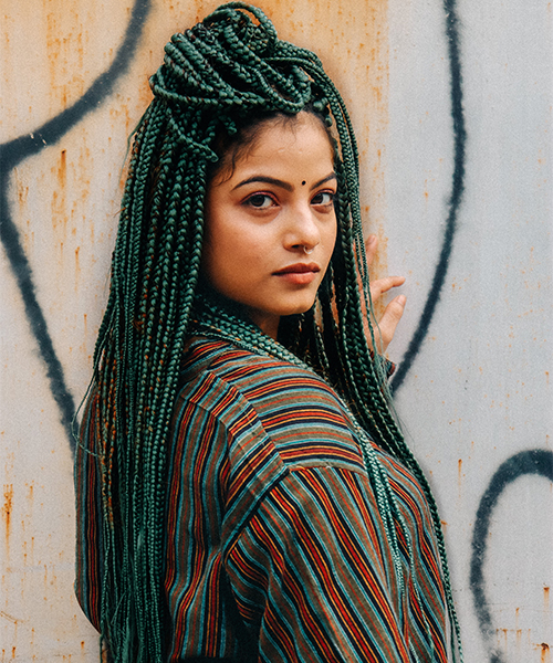 23 Uber Cool Ways To Style Your Micro Braids