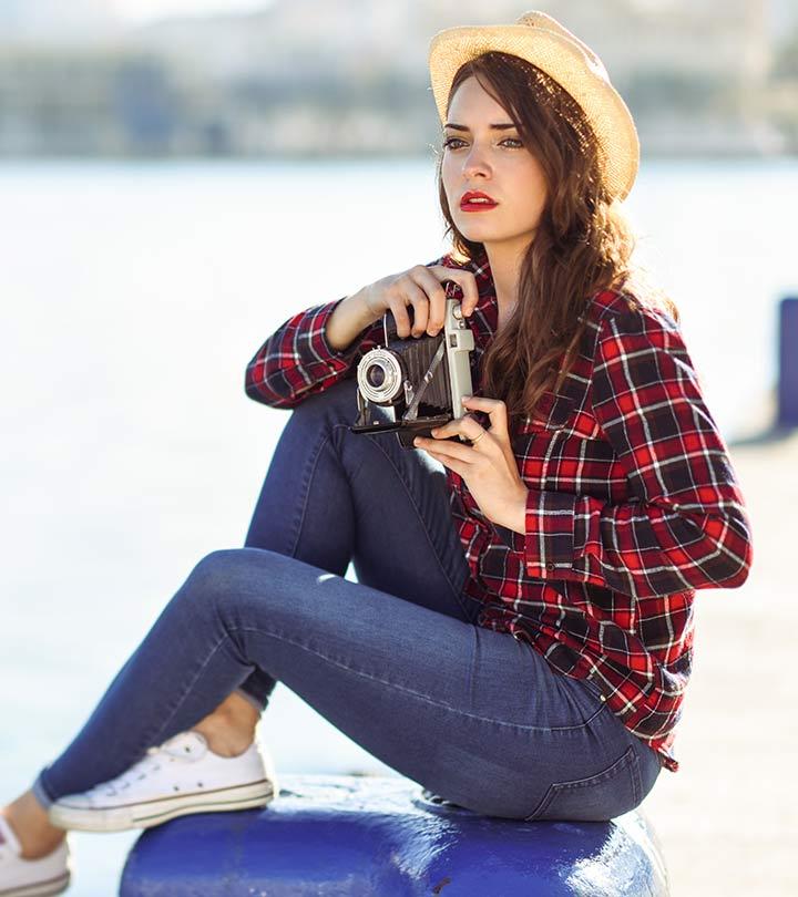 Girl in Plaid Shirt