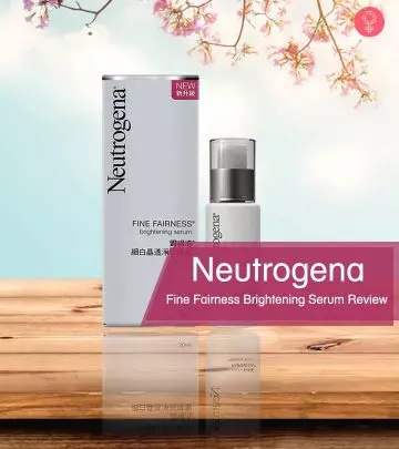 Neutrogena Fine Fairness Brightening Serum Review