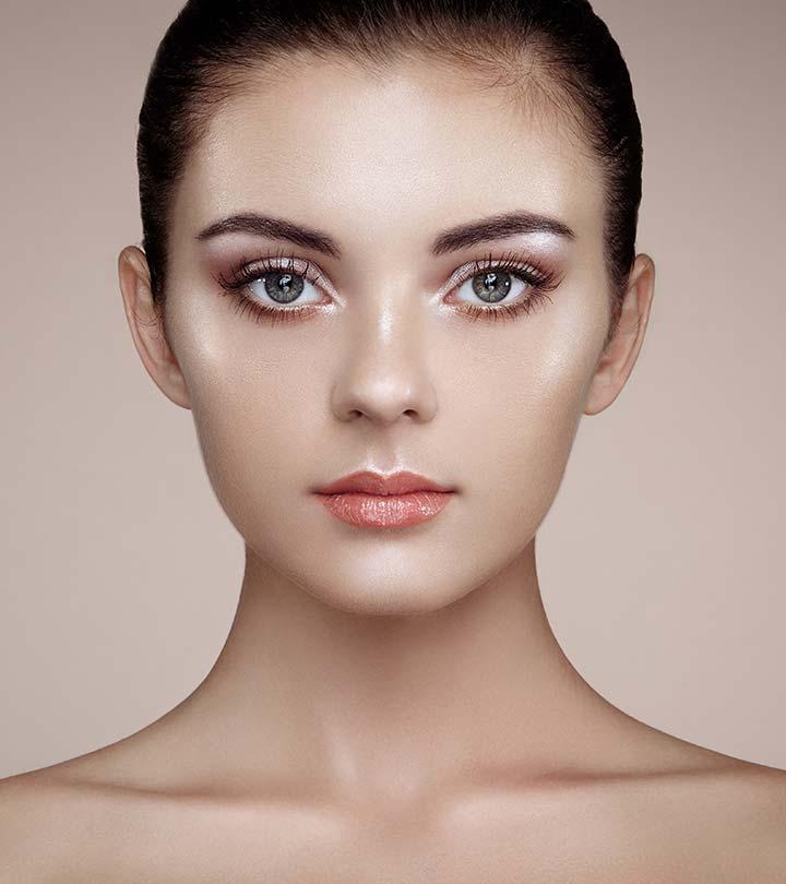 A woman with strobing makeup