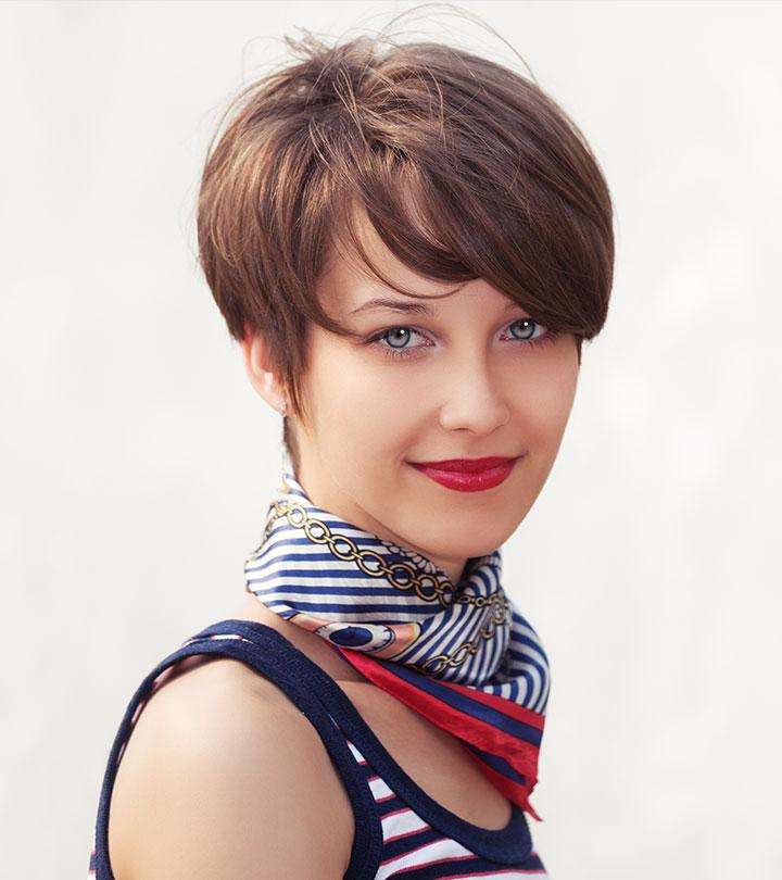 Pixie cut with straight bangs cheap