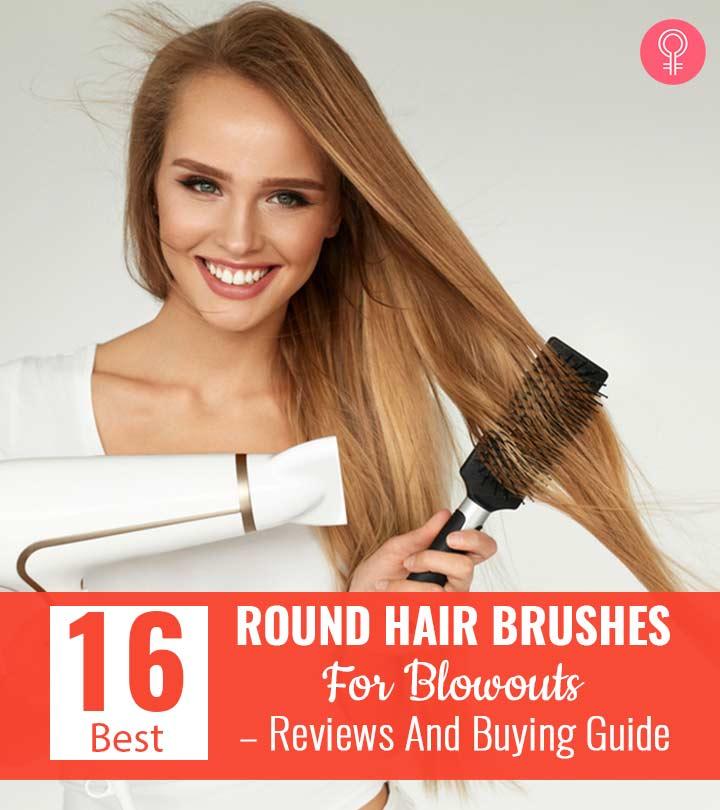 Professional Round Brush for Blow Drying Small Ceramic Ion Thermal Barrel Brush for Sleek, Precise Heat Styling and Salon Blowout Lightweight