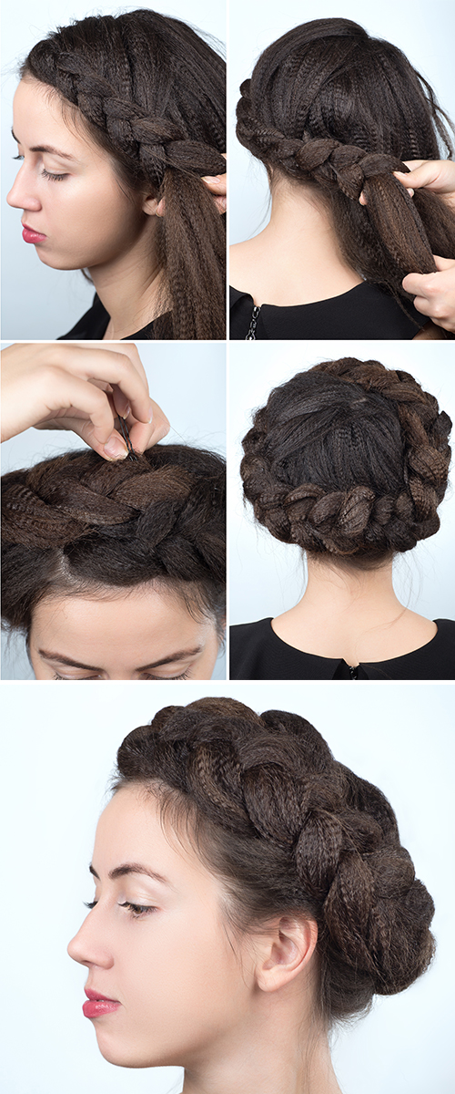 Braided Crown | Updo Hairstyles - Cute Girls Hairstyles