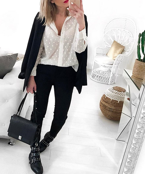 20 Ways To Rock Black And White Outfits For Women