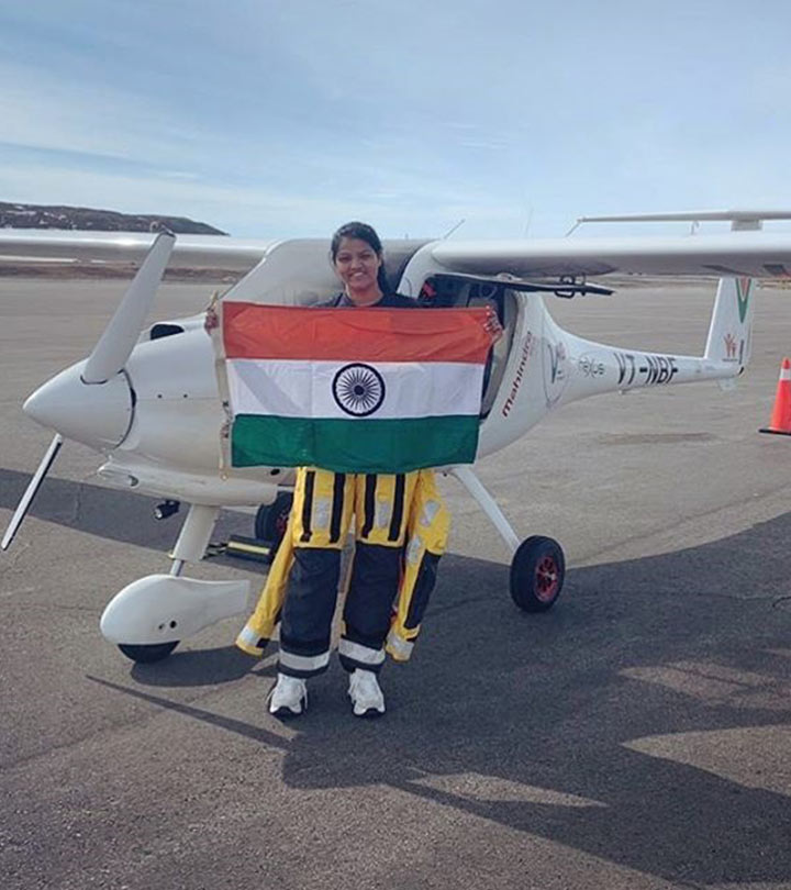 23-Year-Old Aarohi Pandit Becomes The World’s First Female Pilot To Fly Solo Across The Atlantic