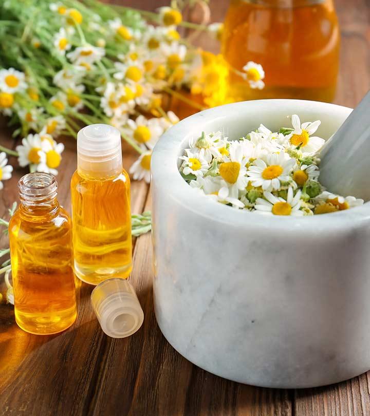 बबूने के तेल (कैमोमाइल ऑयल) के फायदे और नुकसान – Chamomile Oil Benefits and Side Effects in Hindi