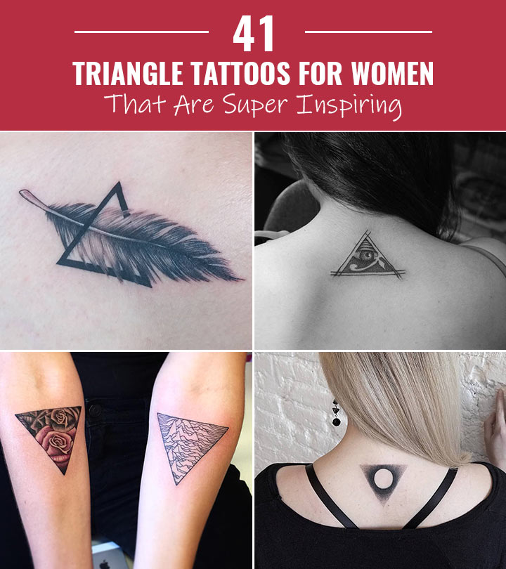 Triangle shape tattoo design
