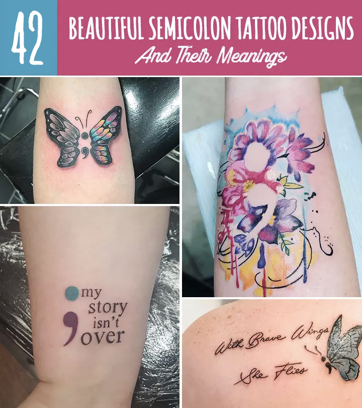42 Beautiful Semicolon Tattoo Designs And Their Meanings