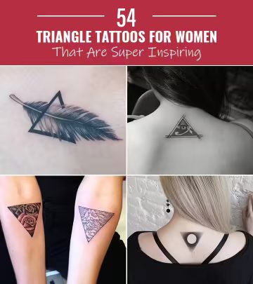 Triangle tattoo design ideas for women