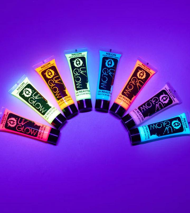 12 Colors Bright UV Blacklight Glow Face Paint Neon Makeup Fluorescent  Luminous Facepaint Kit For Kids Halloween, Water Reactive Face Paint  Crayons Safe Body Painting For Special Make Up