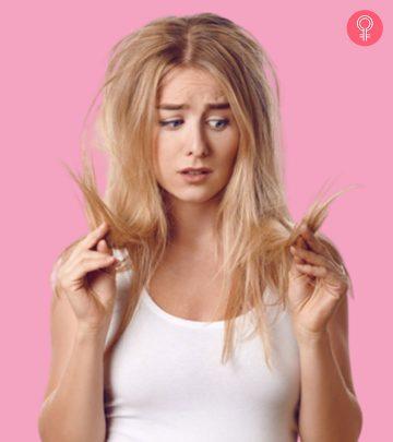 Girl with a bleached hair Girl with a bleached hair