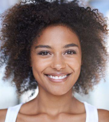 A woman with 4C hair A woman with 4C hair