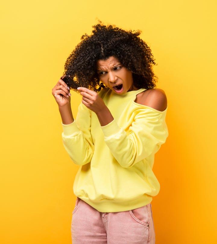 Women Removing Fairy Knots From Natural Hair Women Removing Fairy Knots From Natural Hair